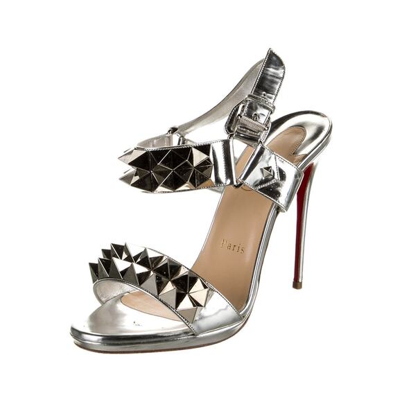 ❤️Christian Louboutin Leather Studded Heels❤️ - Picture 2 of 5